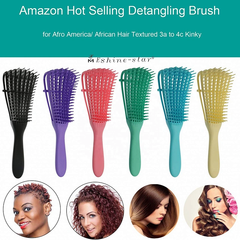 Private Logo Hot Selling Plastic Handle Styling Hair Brush Vent Detangler Brushes For Women Manufacture