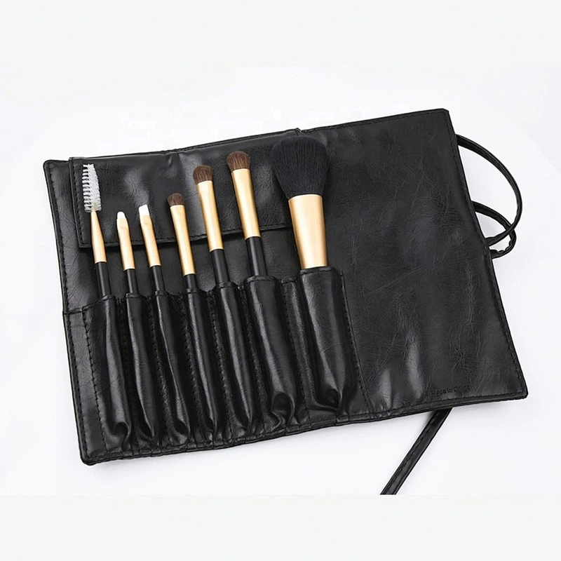 Wholesale Professional Black Make Up Brushes Private Label  7Pcs Makeup Brush Set