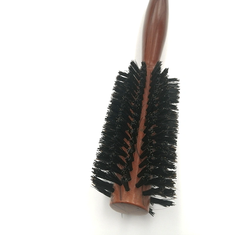 Nature environment-friendly degradable wooden roller hair brush