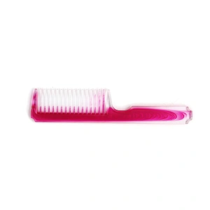 Xinlinda brand new design red color private label oval plastic smoothing plastic magic hair comb