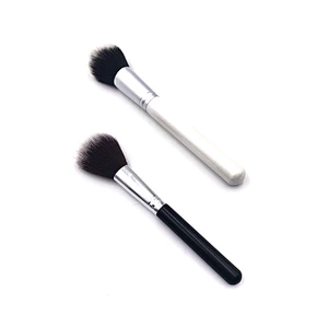 Selling White Wool Wholesale Shaving Tapered Foundation Brush 10 Pcs Makeup Brushes