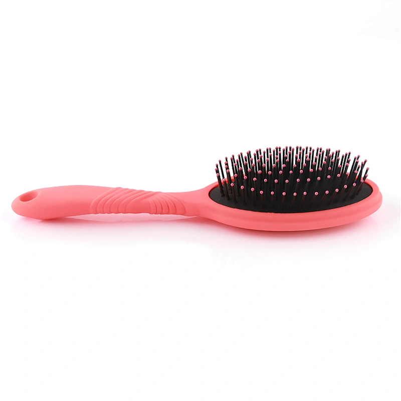 Xinlinda Brand Cushion Easy Clean Ion Fusion Wet Private Label Professional Hair Brush Round Ionic Wood Compact Nylon