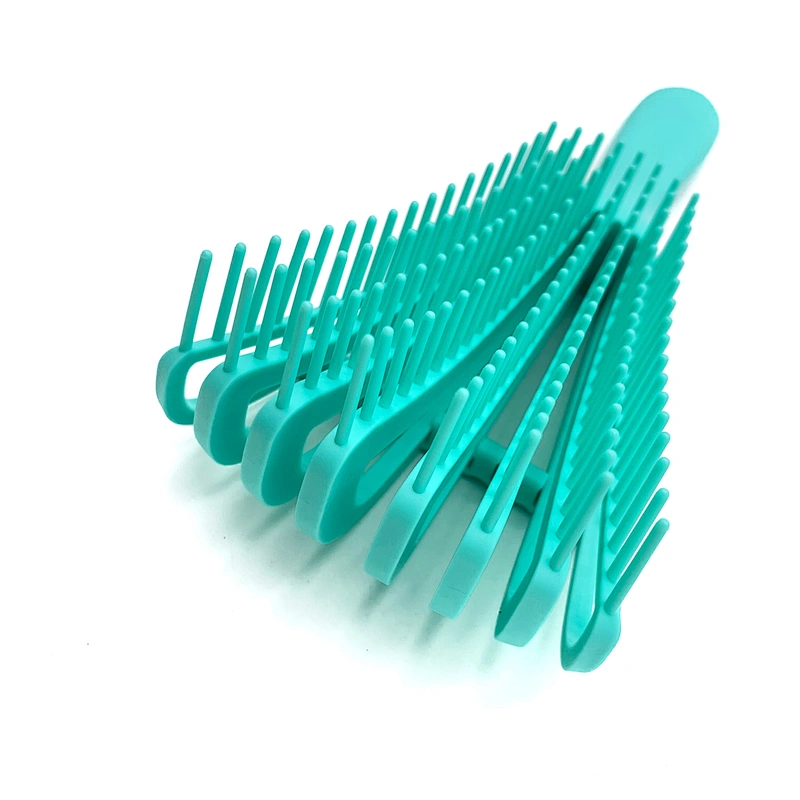 Custom logo Octopus shape free moving 8-thread mane Hair Comb Pro Salon Waterproof and anti-static wig comb