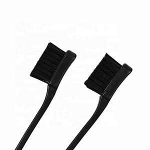 Double Sided Eyebrow Lash Comb private label plastic double side hair edge control brush