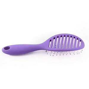 Xinlinda brand Wholesale professional bone hair brush salon equipment rubber flexible boar bristle nylon brush