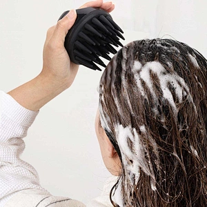 Silicone Head Scrubber Dandruff Brushsilicone Bristle Hair Scalp Massager Shampoo Brush