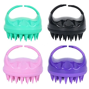 2020 Best selling Products Custom Logo Silicone Shampoo Brush Hair Scalp Massager Shampoo Brush