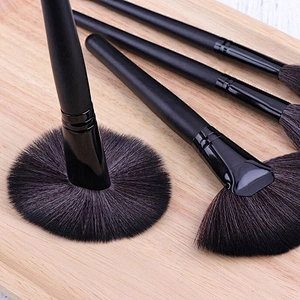 24Pcs Set Pink Black Makeup Distributor Brochas De Maquillaje Professionals Make Up Kit With Pu Leather Bag Brush