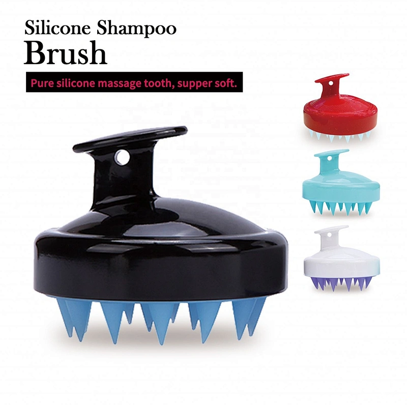 Private Logo Small Cleaning Invigorating Head Hair Rejuvenating Scalp Scrubber Shampoo Massage Brush