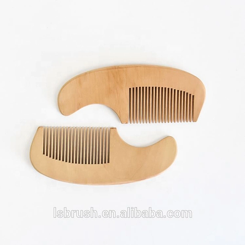 Customized Mini Size Healthy Wood Materials Oval Shape Soft Touch Kids Hair Brush