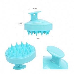 2021 Salon Massager Comb Hair Shampoo Brush Massage Scalp Silicone
