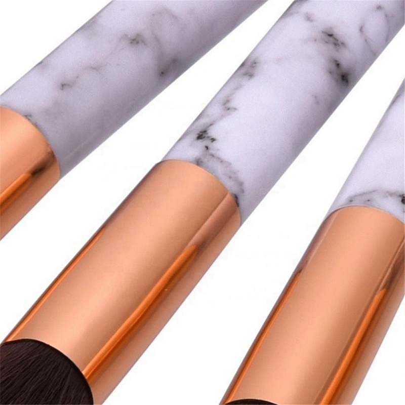 Professnial Women Makeup Brushes Extremely Soft Brush Set 10Pcs Foundation Powder Marble Make Up Tools