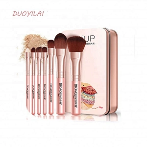 New Design Professional Makeup Brush 7Pc Soft Synthetic Hair With Plastic Handle Make Up Brushes Set