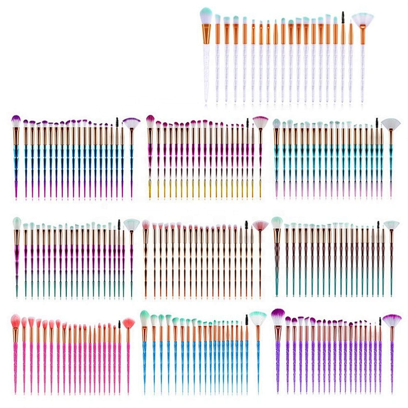 20Pcs Makeup Brushes Set Beauty Make Up Tool Cosmetic Powder Foundation Blending Eye Shadow Eyebrow Eyelash Brush