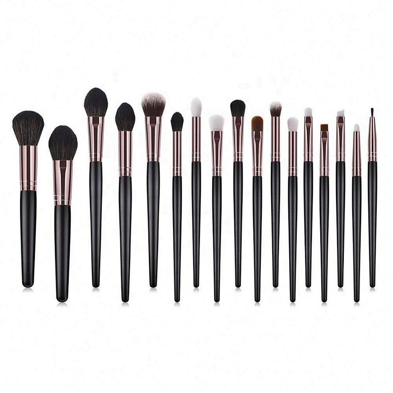 17Pcs Latest Design Wood Handle Makeup Brush Set