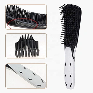 Good Quality Soft Rubber Handle Detangling Eight-Claw Hair Brush For Curly