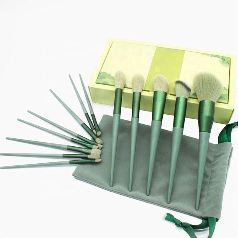 Private Label Makeup Brush Set Custom Foundation Fan Brush Eye Shadow Shaving Brush Flat Brush Smudge Brush Face Concealer