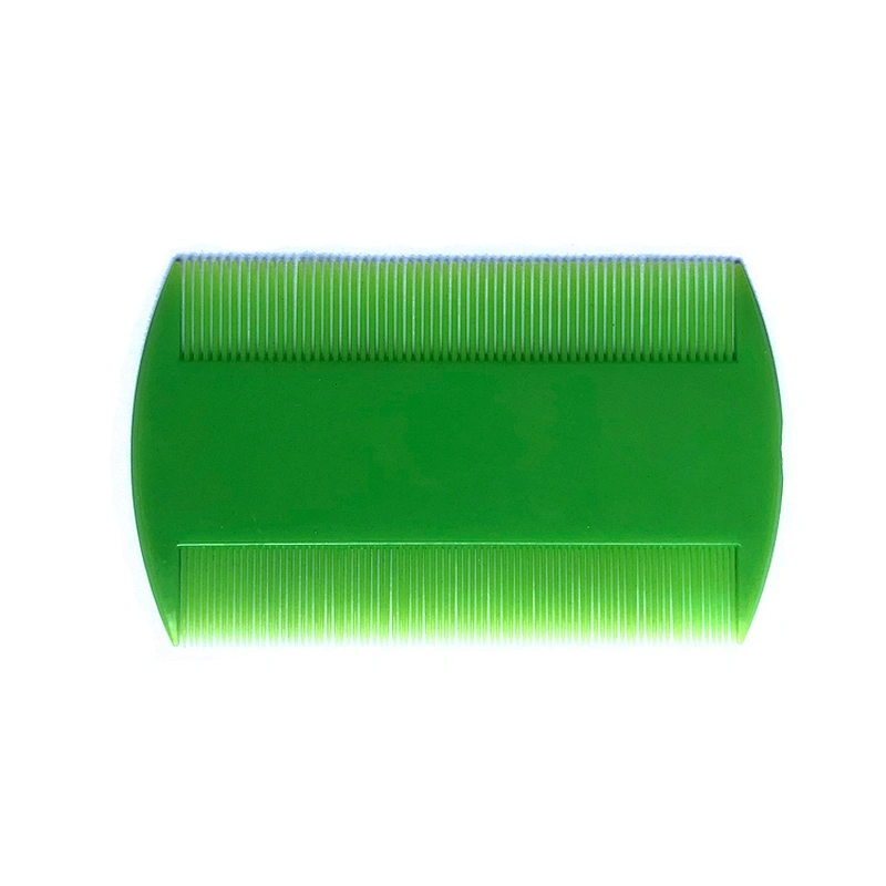 Xinlinda brand hot selling green color and custom color portable widely use plastic lice hair comb