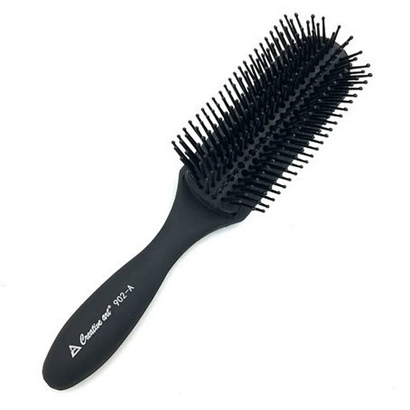Classic Easy Clean Removable Denman Styling Bling Handle Brush Pad 5 7 9 Row Hairbrush