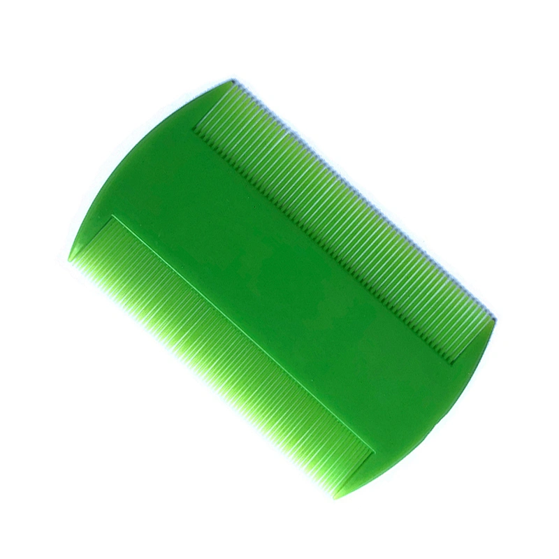 Xinlinda brand hot selling green color and custom color portable widely use plastic lice hair comb