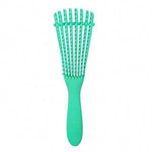 Wholesale Custom Logo Products Eight Rows Detangling Massage Detangle Hair Brush For Curly