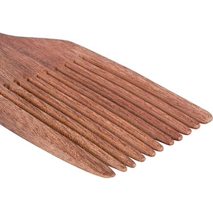 Amazon hot sale healthy care wood big size flat wide tooth hair pick afro comb for hairdressing