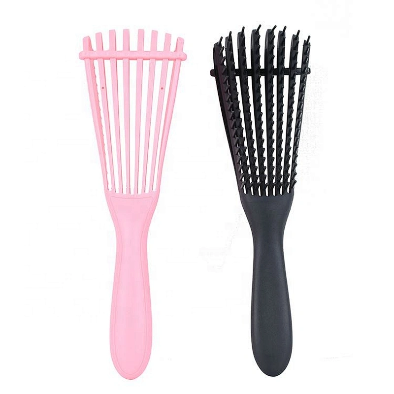 Vented air blow  plastic large detangling Brush professional hair extension wig loop brush