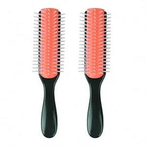 Factories Direct Detachable 5-Row Removable Straight Detangling Simple Denman Hair Brush