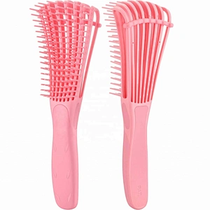 New Design Plastic  Integrated Convenient And Practical Detangling Hair Brush For Salon