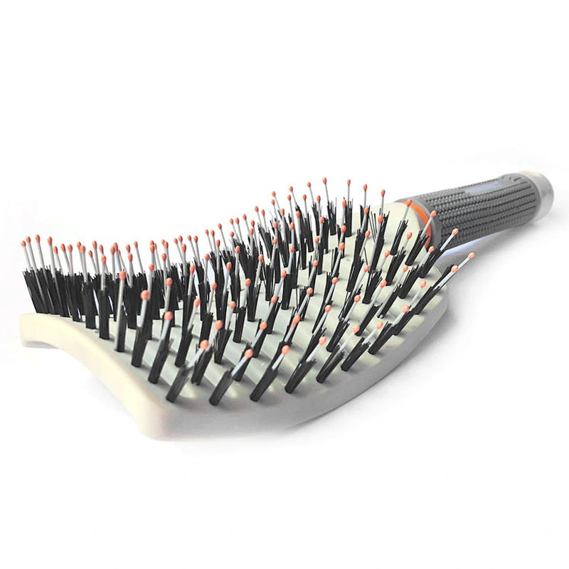 Xinlinda brand Boar Bristle Brush Curved and Vented Detangling Hair Brush for Women Hair Vent Brush Gift kit