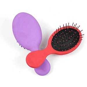 New Fashion Eco Hairbrush Black Pocket Travel Kids Nylon Pins Mini Hair Brush
