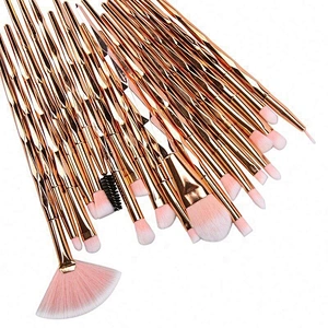 Multi-Function Brushes Kit 20 Pieces Makeup Brushes/Wooden Handle Rose Gold Brush Set/Custom Logo Make Up