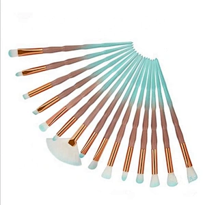 He13145a Manufacturers Direct Sale 15 Diamond Handle Eye Makeup Brush Set Tools