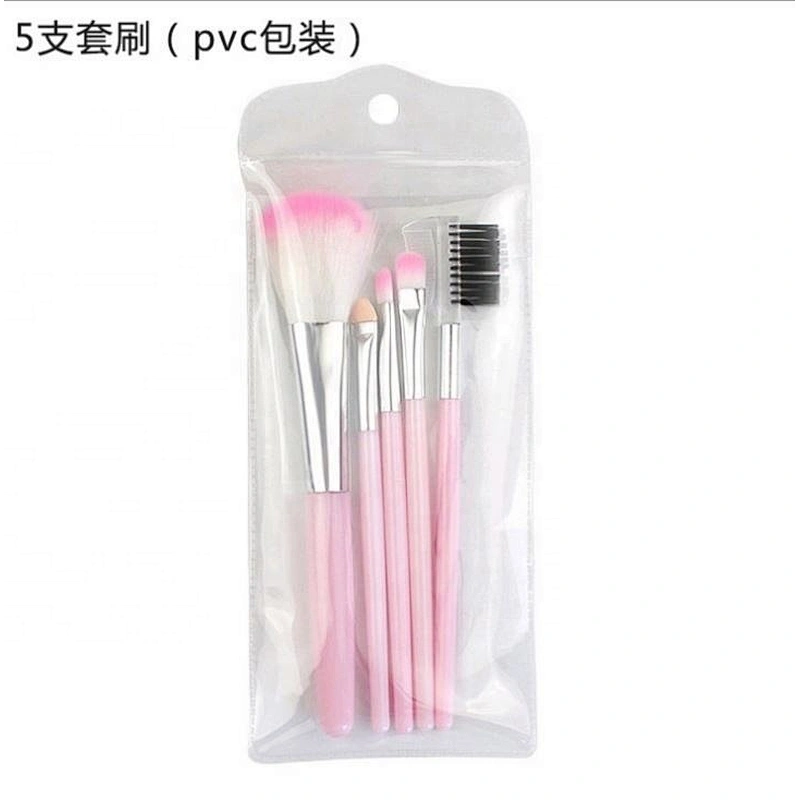 Free Sample 5Pcs Private Label Professional Makeup Brush Custom Set With Plastic Handle