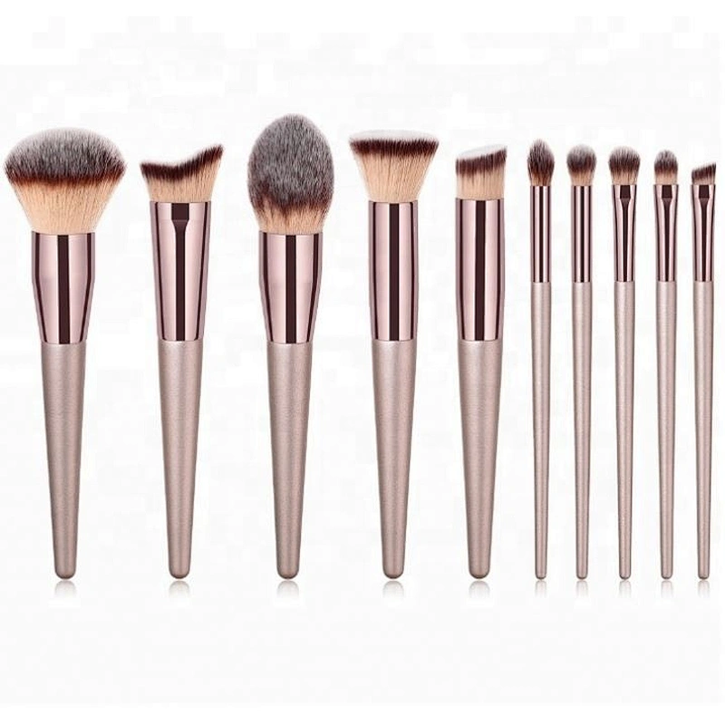 Champagne Single/Set Make Up Brushes, Powder/Foundation/Multi-Function/Flame/Eyeshadow/Concealer/Eyebrow Brush