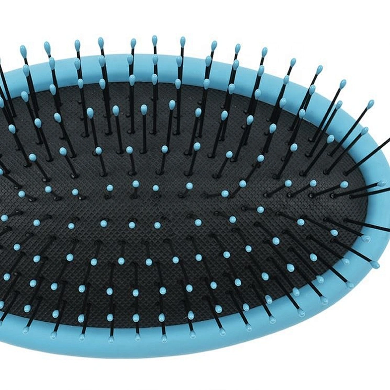 Colorful hair care brush massager soft cushion nylon bristles wet salon use hair brush