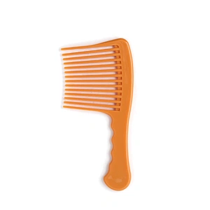 Xinlinda brand plastic extra large wide teeth salon orange hair comb