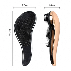 Bulk Cosmetic Tools Smart Beauty Hair Styling Custom Rose Gold Electroplating Detangling Brush