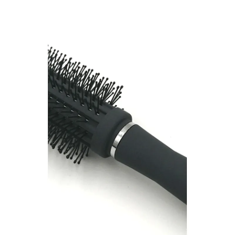 Lirong Professional Hair Brush Bristle Detangling Wet Plastic Custom Logo Thin Nylon Round Laser