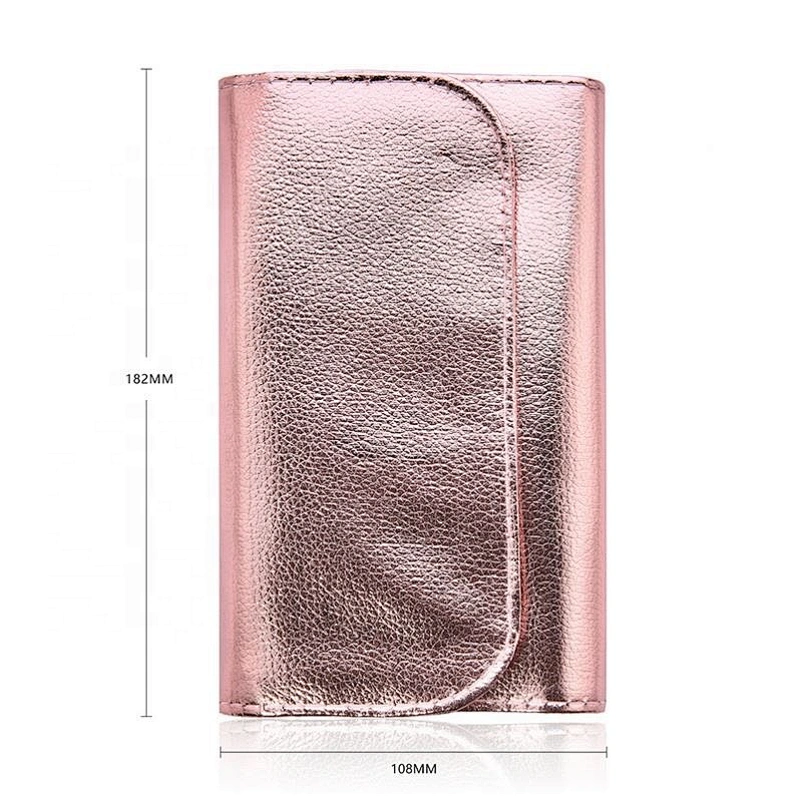 Make Your Own Brand Rose Golden Glitter Up Brushes 10Pcs Shiny Crystal Diamond Makeup Brush Set With Pu Bag
