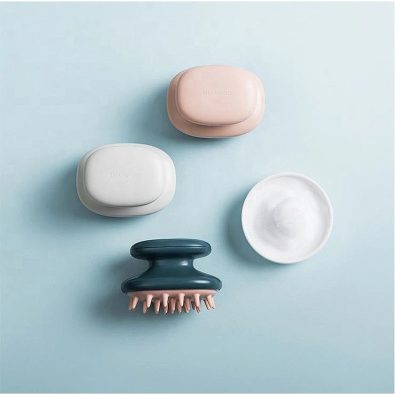 Wet Dry Comb Head Rubber Silicone Hair Scalp Massager Shampoo Brush Scrubber Dandruff