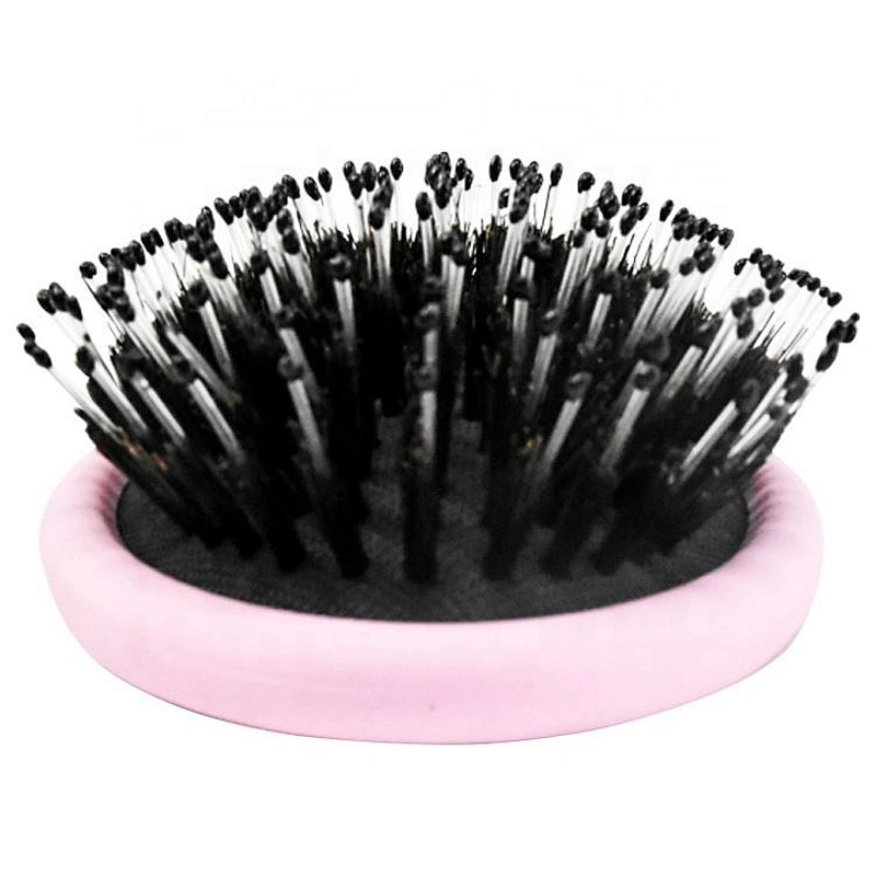 Professional Pink Hair Extension Loop Brush Mix boar bristle Cushion wig Brush for women beauty