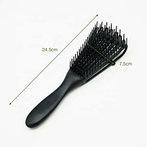 Professional Women Afro Detangling Hair Brush For Black Natural Kinky Wavy Curly