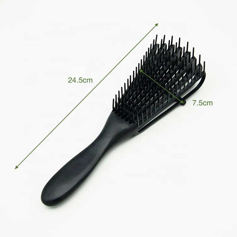 Professional Women Afro Detangling Hair Brush For Black Natural Kinky Wavy Curly