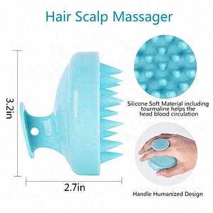Silicone Scalp Massage Brush, Hair Shampoo Brushes