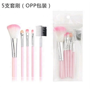 Free Sample 5Pcs Private Label Professional Makeup Brush Custom Set With Plastic Handle