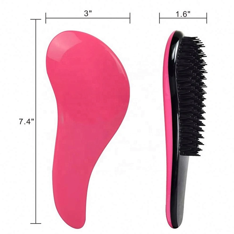 Customized Color Logo Detangling Hair Brush Comb Classic For Curly