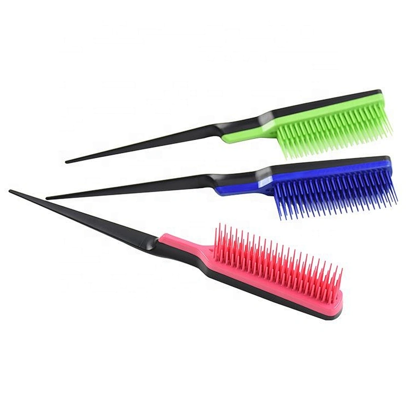 Professional mini teasing brush finger detangling hair brush