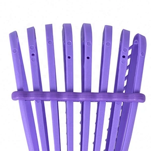 Custom-made logo  Fast Drying 8 rows Anti-Static Scalp Massage soft flexible teeth detangler Hair Brush