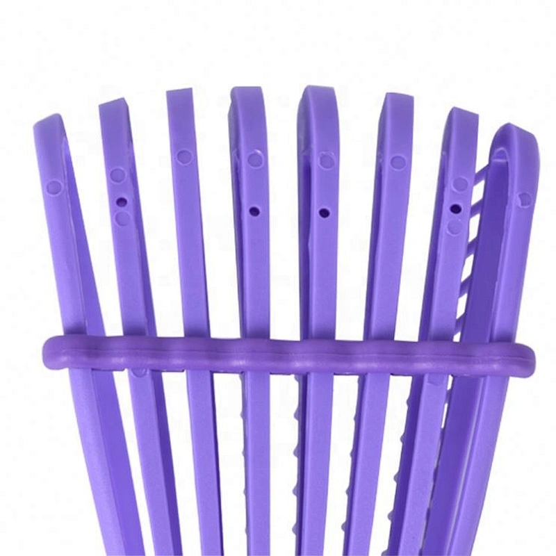 Custom-made logo  Fast Drying 8 rows Anti-Static Scalp Massage soft flexible teeth detangler Hair Brush